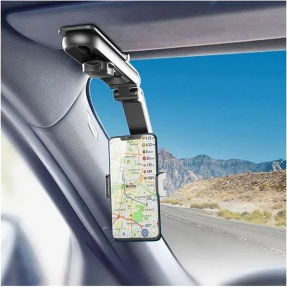 New Car Cellphone Mount Clip, 360°Rotatable Phone Holder for Car Sun Visor,